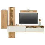 Möbelix Wohnkombination 6 Tlg. Power Alpinweiß