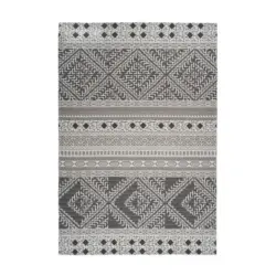 Webteppich Creme/Taupe Yoga 160x203 cm