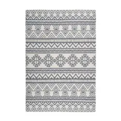 Webteppich Anthrazit/Creme Yoga 160x230 cm