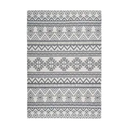 Webteppich Anthrazit/Creme Yoga 200x290 cm