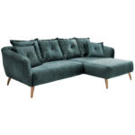 Möbelix Ecksofa Baggio Blau/Grün S: 277/162 cm