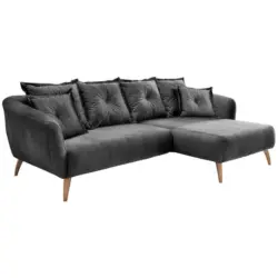 Ecksofa Baggio Grau S: 277/162 cm
