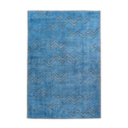 Webteppich Blau Antique 120x180 cm Blau, Goldfarben 120/180 cm