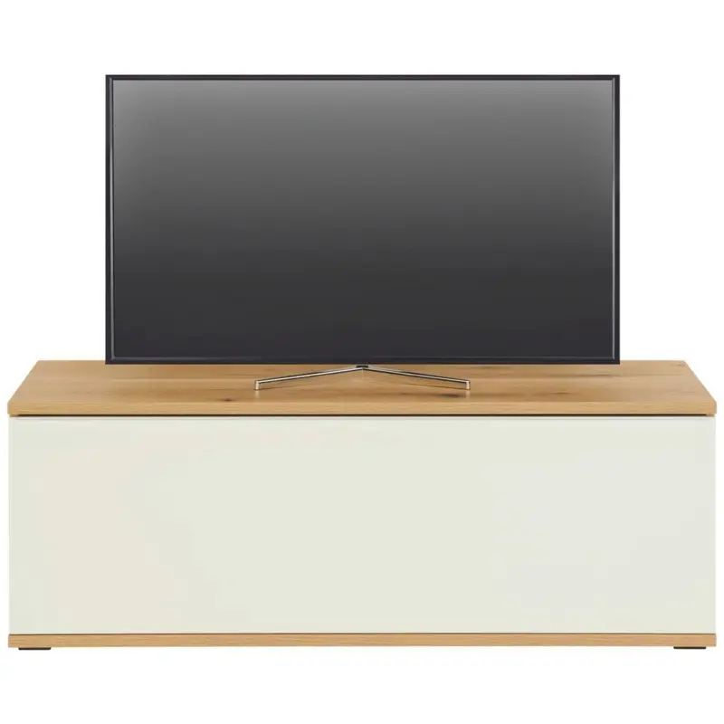 Tv-element Power B: 127,5 Cm Wei&szlig;/eiche Dekor