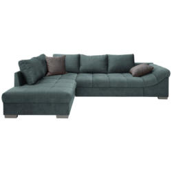 Ecksofa Mit Schlaffunktion Alvito Dunkelblau Velours