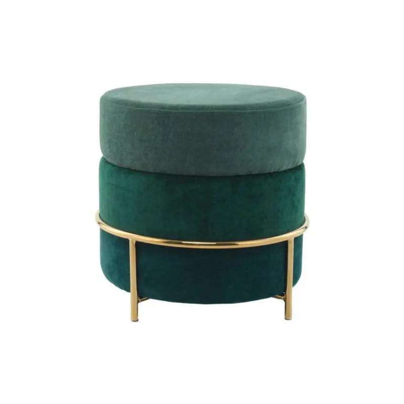 Pouf Struktur Grün DxH: 48,5x46 cm Rund