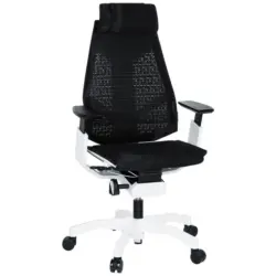 Bürostuhl Genidia Pro mit Armstützen Schwarz/Weiß