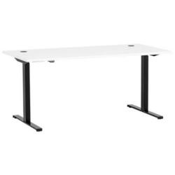 Schreibtisch B 75cm H 71-121cm Serie 2000 Weiß