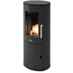 Möbelix Kaminofen Patty Schwarz Metall 8kw