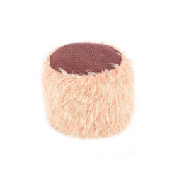 Pouf Beige DxH: 45x38 cm