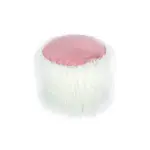 Möbelix Pouf Kusntstoff Weiß/Rosa DxH: 45x38 cm