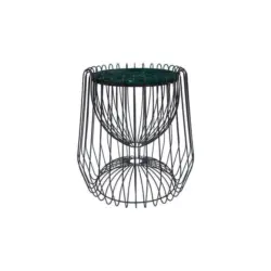 Beistelltisch Malibu Grün/Schwarz