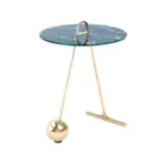 Möbelix Beistelltisch Pendulum, Schwarz/goldfarben