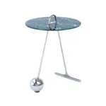 Möbelix Beistelltisch Pendulum Schwarz/silberfarben