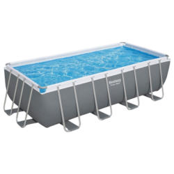 Schwimmbecken Rechteckig Mit Pumpe, Leiter L: 488 Cm