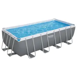 Schwimmbecken Rechteckig Mit Pumpe, Leiter L: 488 Cm