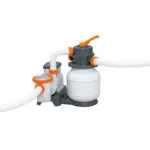 Möbelix Sandfilteranlage Grau/orange /weiß 5300 L/h + Zeitschaltuhr