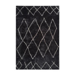 Hochflor Teppich Anthrazit Orlando 80x150 cm