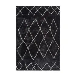 Hochflor Teppich Anthrazit Orlando 160x230 cm