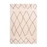 Möbelix Hochflor Teppich Creme/Beige Orlando 80x150 cm