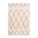 Möbelix Hochflor Teppich Creme/Beige Orlando 80x150 cm