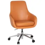 Möbelix Bürostuhl Bareno mit Armstützen Orange