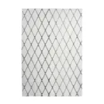 Möbelix Hochflor Teppich Anthrazit/ Weiß Vivica 160x230 cm