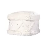 Möbelix Pouf Bohist Baumwolle Creme Dxh: 50x45 Cm