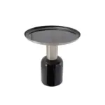 Möbelix Beistelltisch Art Deco Schwarz/silberfarben