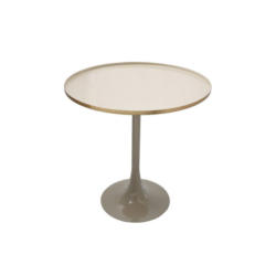 Beistelltisch Art Deco Creme/Taupe