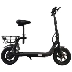 E-scooter Klappbar Es6 Mit Sitz Inkl. Gepäckkorb