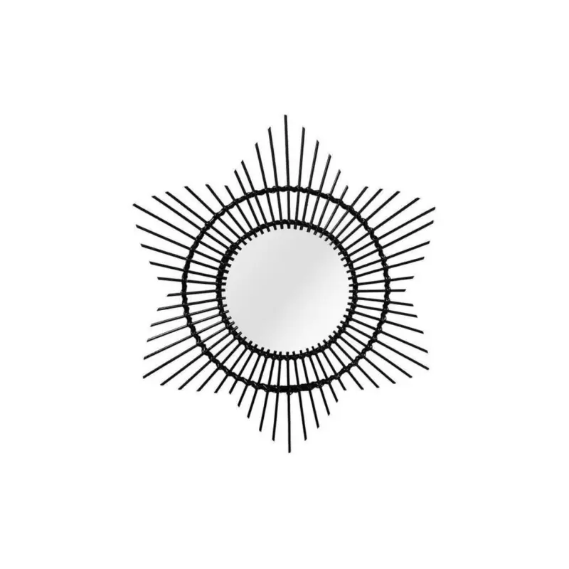 Wandspiegel Aina 52x52 Cm Mita Rattan Rahmen