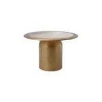 Möbelix Tortenplatte Rund Eisen Art Deco D: 20,5 Cm Golden/rosa
