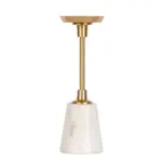 Möbelix Kerzenständer Fayya Weiß/ Goldfarben Dxh 10x30 Cm