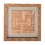 Möbelix Wandbild Carre Holz Motiv Braun/weiß 60x60 Cm