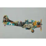 Möbelix Leinwandbild Flugzeug Multicolor 60x90 Cm