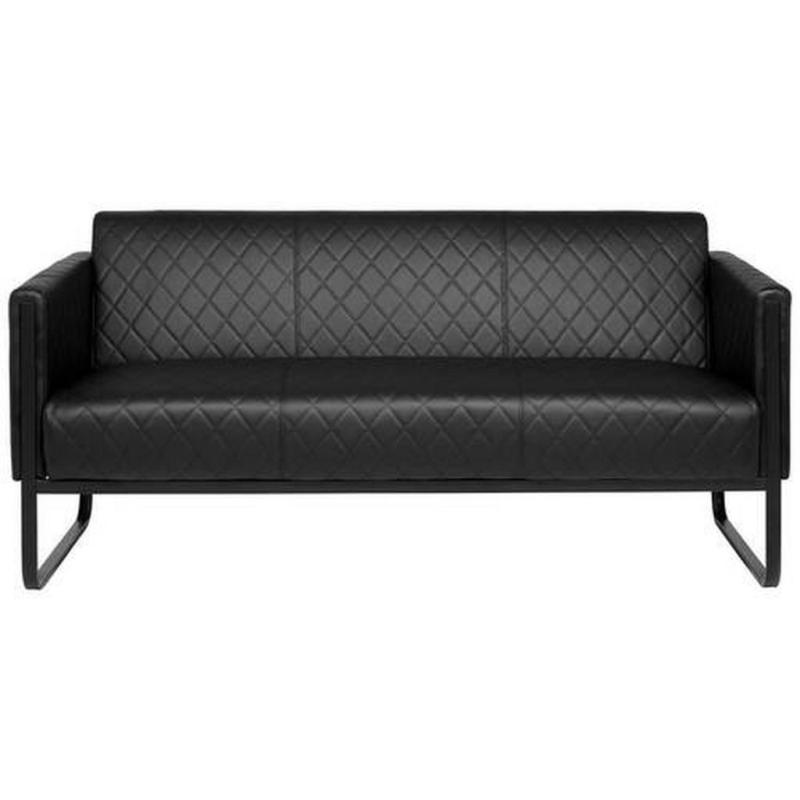 3-Sitzer-Sofa Aruba Black Schwarz