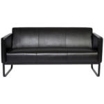 Möbelix 3-Sitzer-Sofa Bali Black Schwarz