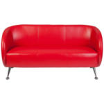 Möbelix 3-Sitzer-Sofa St. Lucia Rot