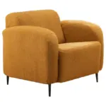 Möbelix Polstersessel Mit Armlehnen Marone Gelb Teddystoff