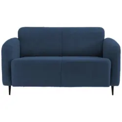 2-sitzer-sofa Marone Blau Teddystoff