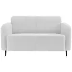 M&ouml;belix 2-sitzer-sofa Marone Wei&szlig; Teddystoff