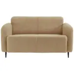 Möbelix 2-Sitzer-Sofa Marone Creme Teddystoff