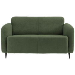 2-sitzer-sofa Marone Dunkelgrün Teddystoff