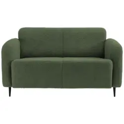2-sitzer-sofa Marone Dunkelgrün Teddystoff