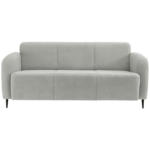 Möbelix 3-sitzer-sofa Marone Hellgrau Teddystoff