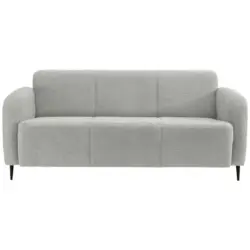 3-sitzer-sofa Marone Hellgrau Teddystoff