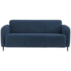 3-sitzer-sofa Marone Blau Teddystoff