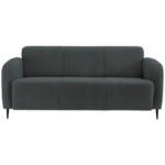 Möbelix 3-Sitzer-Sofa Marone Anthrazit Teddystoff