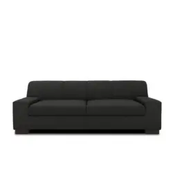 3-sitzer-sofa Norma Schwarz Lederlook